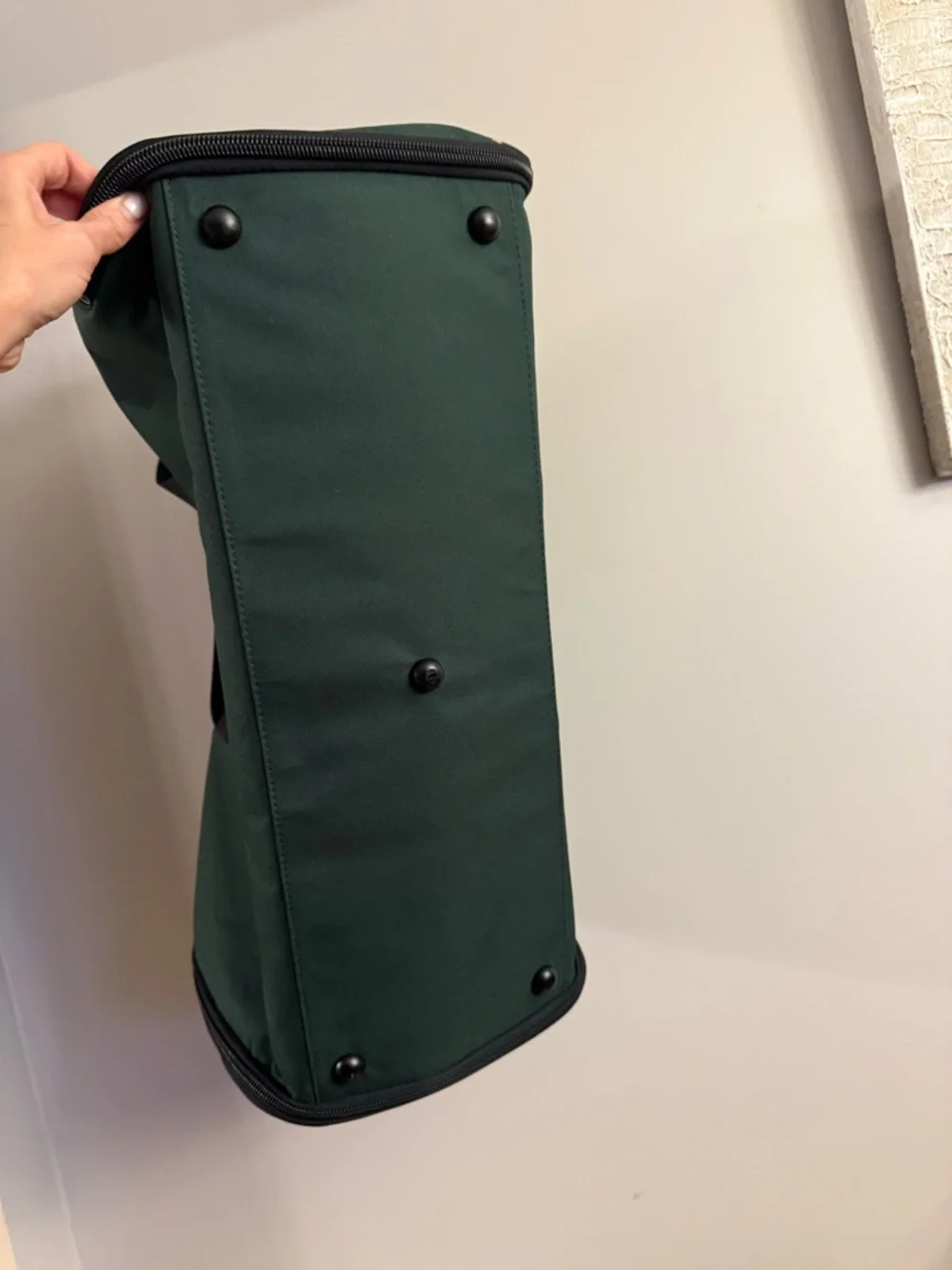 Halfday Green Garment Duffel Bag Convertible Travel Carry On Suit Bag Weekender